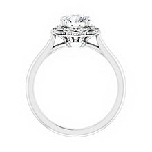 14K Yellow Gold 6.5 mm Round Engagement Ring