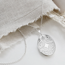 Floral Signature/Fingerprint locket