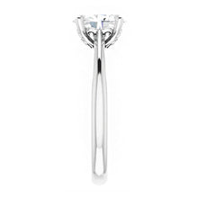 14K Rose Gold 8x6 mm Oval Art Engagement Ring