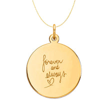 14k Gold Plated Sterling Silver Signature Charm - 20mm