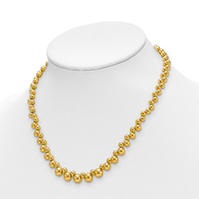 Leslie's Sterling Silver Gold-plated with 2 in ext. Beaded Necklace