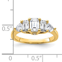 14k Yellow Gold 1 5/8ct. G H I True Light Moissanite Ring