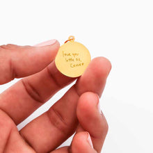 14k Gold Plated Sterling Silver Signature Charm - 20mm