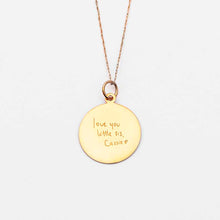 14k Gold Plated Sterling Silver Signature Charm - 20mm