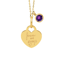 Mom 14K Heart Engravable Necklace