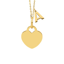 14K Sisterhood Heart Engravable Necklace