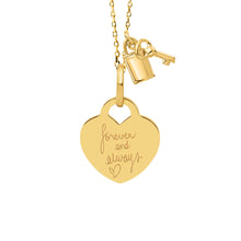 Mom 14K Heart Engravable Necklace