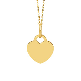 Mom 14K Heart Engravable Necklace