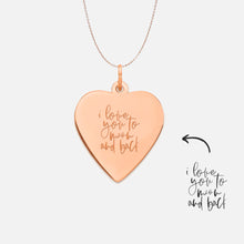 14k Rose Plated Sterling Silver Signature Heart Necklace