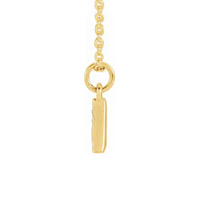 14K Yellow Gold & Diamonds Petite Initial Necklace