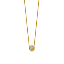 14K Lab-Grown Diamond Circle Necklace