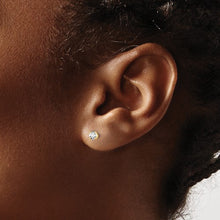 14K Yellow Gold 1/5ctw Lab Grown Diamond Stud Earrings