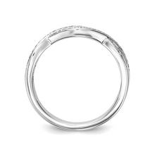 14K White Gold Lab-Grown Diamond Twisted Vine Ring