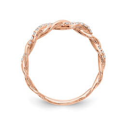 14K Rose Gold Lab-Grown Diamond Ring