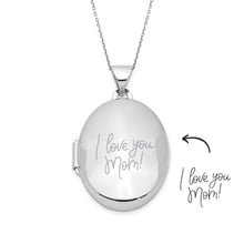 Signature Sterling Silver 26mm Oval Locket