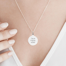 Sign Engravable Round  Disc Charm 29 mm