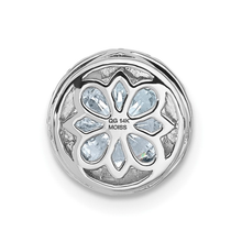 14K White Gold Halo Necklace Pure Light Moissanite