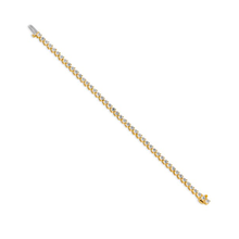 14k Yellow Gold Moissanite Tennis Bracelet