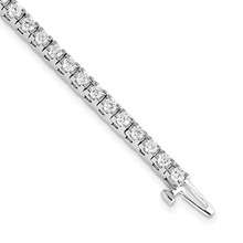 14K White Gold 3.00ctw. Moissanite Tennis Bracelet