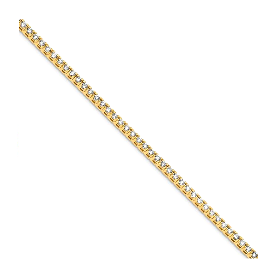 14K Gold 3.00ctw. Moissanite Tennis Bracelet