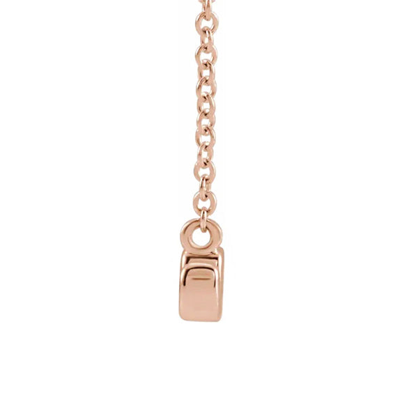 14K Rose Gold Petite Mom Script 18" Necklace