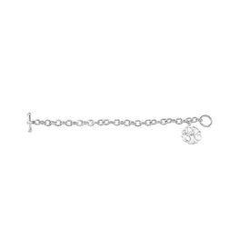 Sterling Silver 3-Letter Script Monogram Bracelet