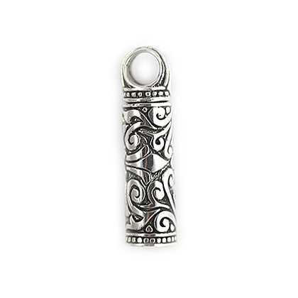 Handmade Sterling Silver Paisley Bar Pendant