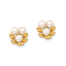 14K Gold Freshwater Cultured Pearl Earrings