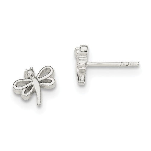 Sterling Silver Dragonfly Post Earrings
