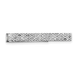 Sterling Silver Poker/Tic Tac Tie Bar