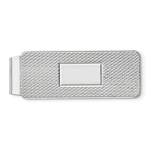 Sterling Silver Patterned Money Clip