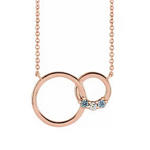 14K Rose Gold 1-5 Stone Family Circle 18