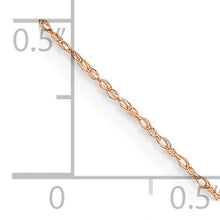 18 in - 14k Rose Gold .7 mm Cable Rope Chain
