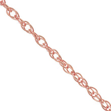 18 in - 14k Rose Gold .7 mm Cable Rope Chain