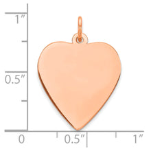 14k Rose Plated Sterling Silver Signature Heart Necklace