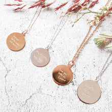 Signature Engravable Round  Disc Charm 24-29 mm