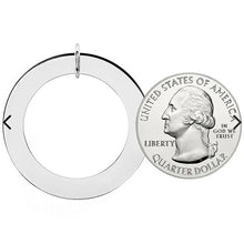 14K White Gold Posh Mommy® Engravable Loop Pendant