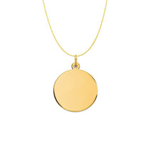 14k Gold Plated Sterling Silver Signature Charm - 25mm