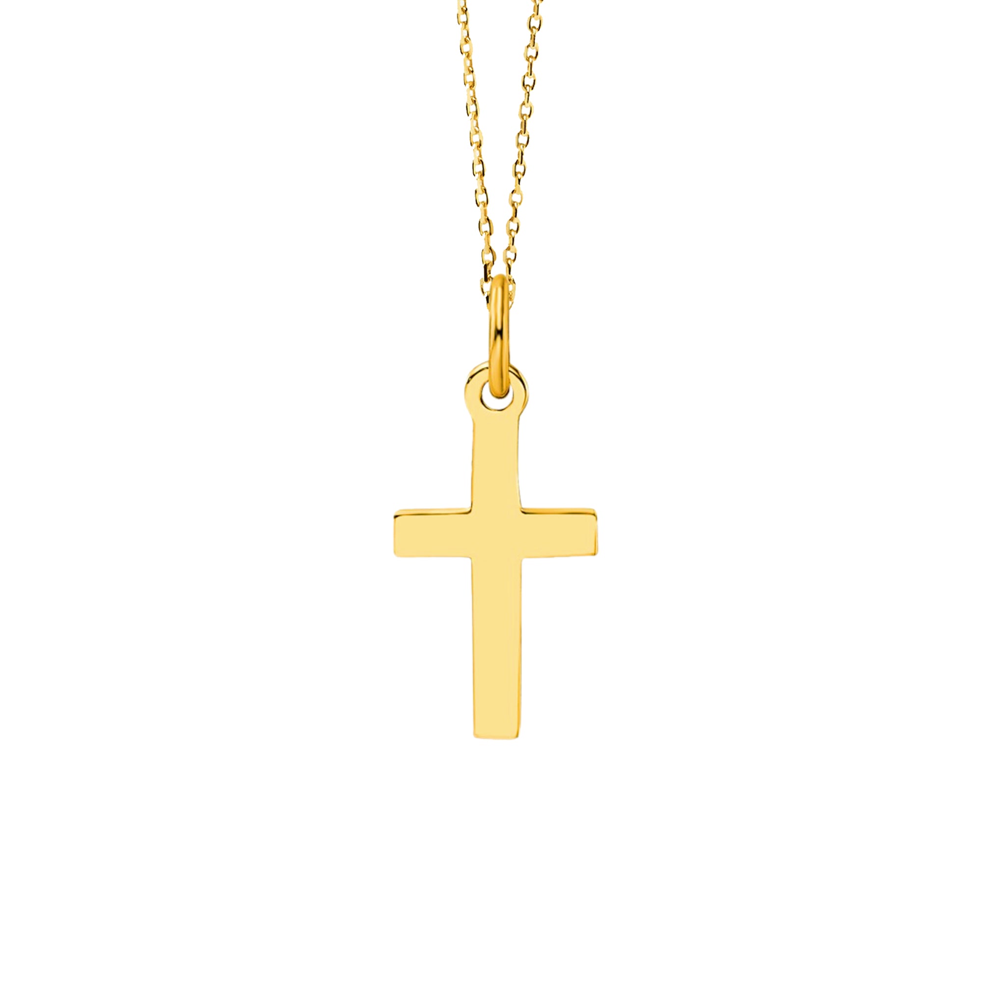 Child Small Cross Necklace - 14mm Chain