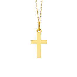 Child Small Cross Necklace - 14mm Chain