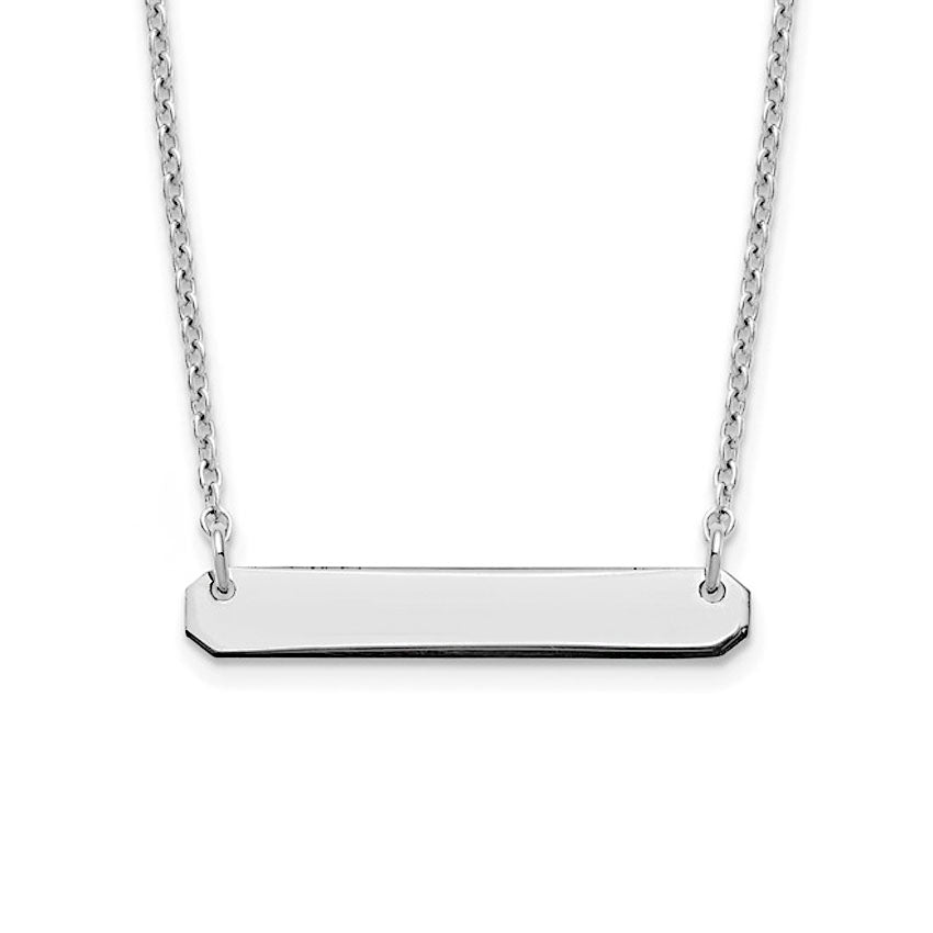 Sterling Silver Small Bar Necklace