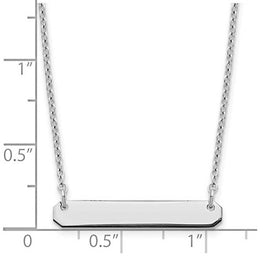 Sterling Silver Small Bar Necklace