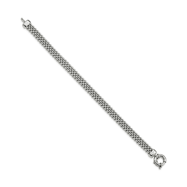 925 Sterling Silver Polished Fancy Link Bracelet