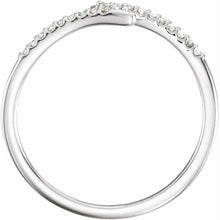 Sterling Silver Thunder Diamond Stackable Ring