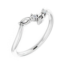 Sterling Silver 1-6 Stones With .05 CTW Diamond Family Ring