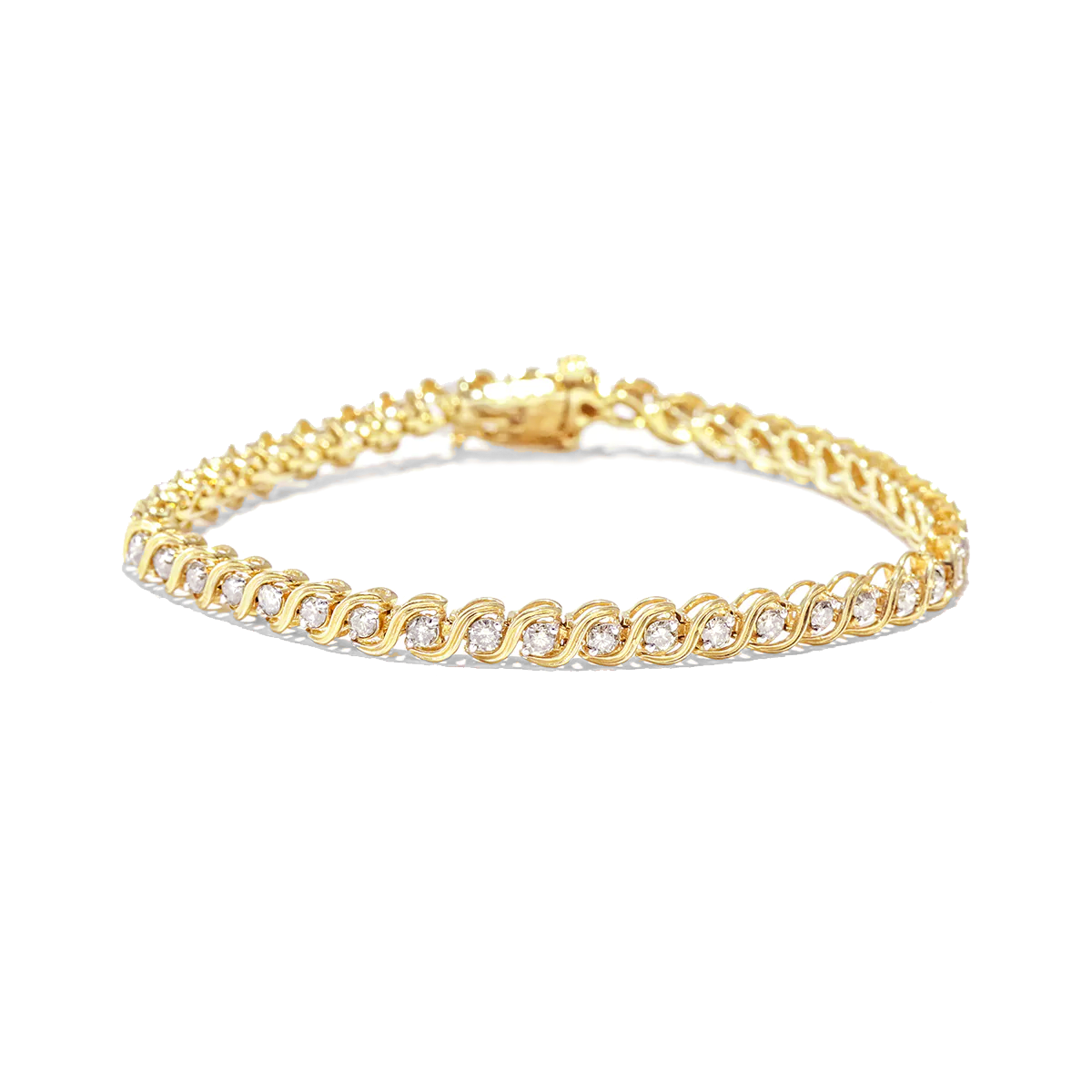 14K Gold Diamond Tennis Bracelet