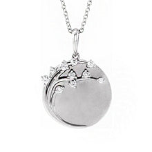 14K Rose 1/8 CTW Diamond Engravable Family Tree