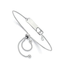 Sterling Silver Adjustable Pierced Heart Couples Bracelet