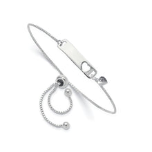 Sterling Silver Adjustable Pierced Heart Couples Bracelet