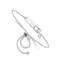 Sterling Silver Adjustable Pierced Heart Couples Bracelet